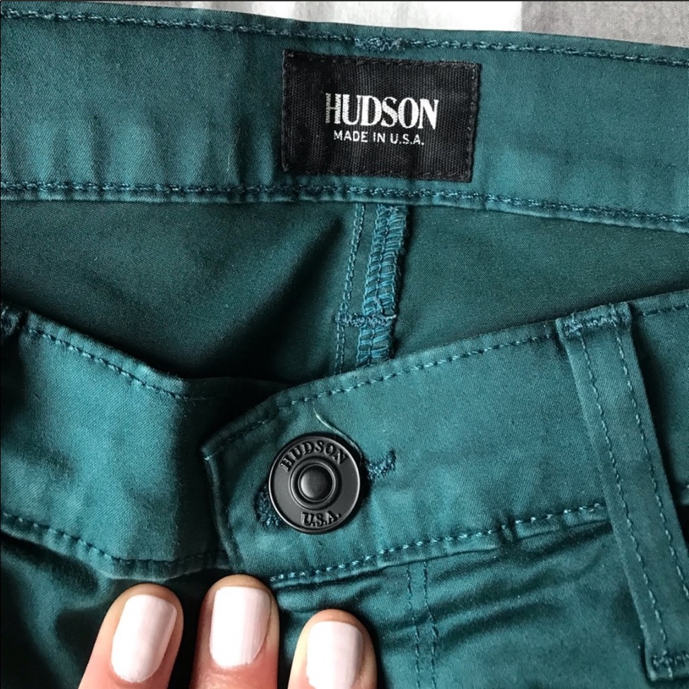 Hudson Green Skinny Jeans